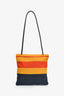 Hermès Yellow Striped Canva 'Aline' Small Tote Bag