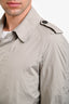 Burberry Grey Lightweight Short Trench Jacket Size 50 Mens