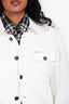 Burberry Brit White Denim Jacket Size S