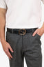 Gucci Black Interlocking G Buckle Belt Size 90/36