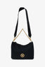 Versace Black Nylon Tribute Medusa Chain Crossbody Shoulder Bag
