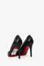 Christian Louboutin Black Leather Pointed Toe Heels Size 35