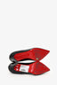 Christian Louboutin Black Leather Pointed Toe Heels Size 35