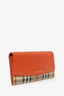 Burberry Orange/Beige Nova Check Wallet