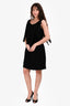 Boutique Moschino Black Sleeveless Fringe Dress Size 10