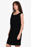 Boutique Moschino Black Sleeveless Fringe Dress Size 10