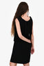 Boutique Moschino Black Sleeveless Fringe Dress Size 10