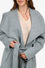 Mackage Grey Wool Belted Wrap Coat Size XL
