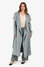 Mackage Grey Wool Belted Wrap Coat Size XL