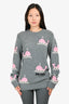 Prada 2018 Grey/Pink Whale Sweater Size 44