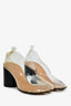 Maison Margiela Clear/Nude PVC Tabi Heels Size 36