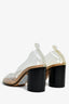 Maison Margiela Clear/Nude PVC Tabi Heels Size 36