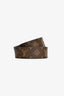 Louis Vuitton Monogram Gold Toned 'LV' Belt Size 95