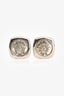 Versace Vintage Silver Tone Medusa Earrings