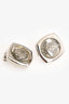 Versace Vintage Silver Tone Medusa Earrings