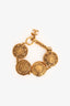 Pre-Loved Chanel™ Vintage 'Rue Cambon' Gold Tone Bracelet