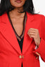 Smythe Red Single Breasted Blazer Size 8