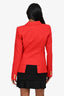 Smythe Red Single Breasted Blazer Size 8