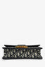 Christian Dior 2019 Navy Leather/Oblique 30 Montaigne Shoulder Bag