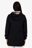 Burberry Brit Navy Wool Toggle Hooded Duffle Coat Size 4