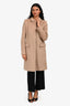 Joseph Beige Wool Coat Size 38
