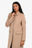 Joseph Beige Wool Coat Size 38