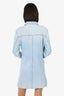 DL1961 Blue Denim Lace-up Long Sleeve Mini Dress Size S