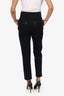 Isabel Marant Black Denim Zip-up Straight Leg Jeans Size 36