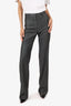 Ports Grey Wool Straight Leg Trousers Size 40