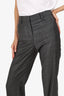 Ports Grey Wool Straight Leg Trousers Size 40
