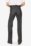 Ports Grey Wool Straight Leg Trousers Size 40
