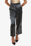 Heliot Emil Grey Iridescent Straight Leg Pants Size S