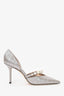 Jimmy Choo Metallic 'Aurelie' Heels Size 38.5
