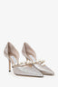 Jimmy Choo Metallic 'Aurelie' Heels Size 38.5