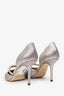 Jimmy Choo Metallic 'Aurelie' Heels Size 38.5