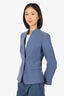 Max Mara Blue Cashmere Blazer Jacket Size 2