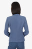 Max Mara Blue Cashmere Blazer Jacket Size 2