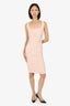 Antonio Berardi Pink Sleeveless Midi Dress Size 40