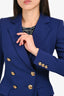 Emilio Pucci Blue Double Breasted Blazer Size 4