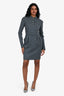 Gucci Grey Wool Mandarin Collar Mini Dress Est. Size XS
