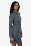 Gucci Grey Wool Mandarin Collar Mini Dress Est. Size XS