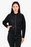 Balenciaga 2014 Black Patterned Baseball Style Zip-Up Jacket Size XS