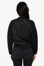 Balenciaga 2014 Black Patterned Baseball Style Zip-Up Jacket Size XS