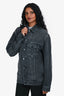 Alexander Wang Black Denim Button Up Jacket Size XS