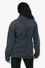 Alexander Wang Black Denim Button Up Jacket Size XS