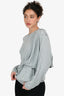 Ports 1961 Pure Grey Drape Detail Sweater Size S