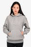 Sacai 2017 Grey Peter Pan Collar Zip Up Two-Way Hoodie Size 1