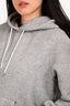 Sacai 2017 Grey Peter Pan Collar Zip Up Two-Way Hoodie Size 1