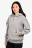Sacai 2017 Grey Peter Pan Collar Zip Up Two-Way Hoodie Size 1