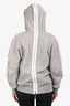 Sacai 2017 Grey Peter Pan Collar Zip Up Two-Way Hoodie Size 1
